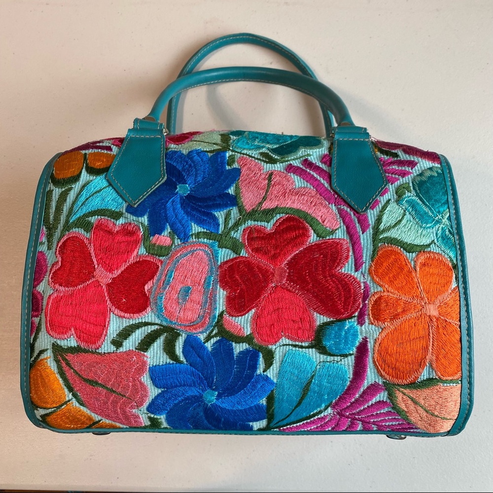 Hand embroidered Guatemalan purse tote satchel